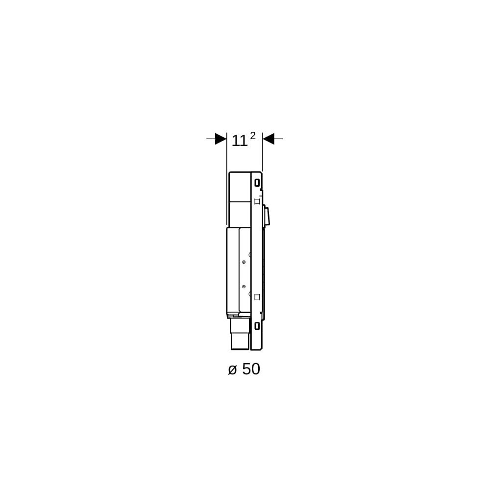 Geberit GIS Set für ONE Waschtisch verkürzte Ausladung, mit UP-Drehgeruchsverschluss... GEBERIT-461481001 4025416608073 (Abb. 7)