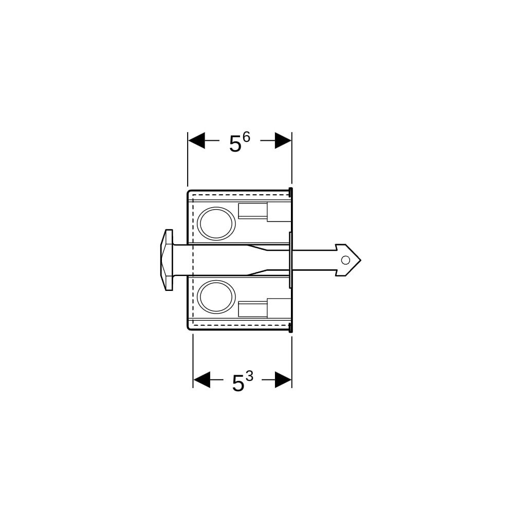 Geberit Rohbauset mit Unterputz-Dose, für Geberit DuoFresh Modul... GEBERIT-244999001 4025416058533 (Abb. 7)