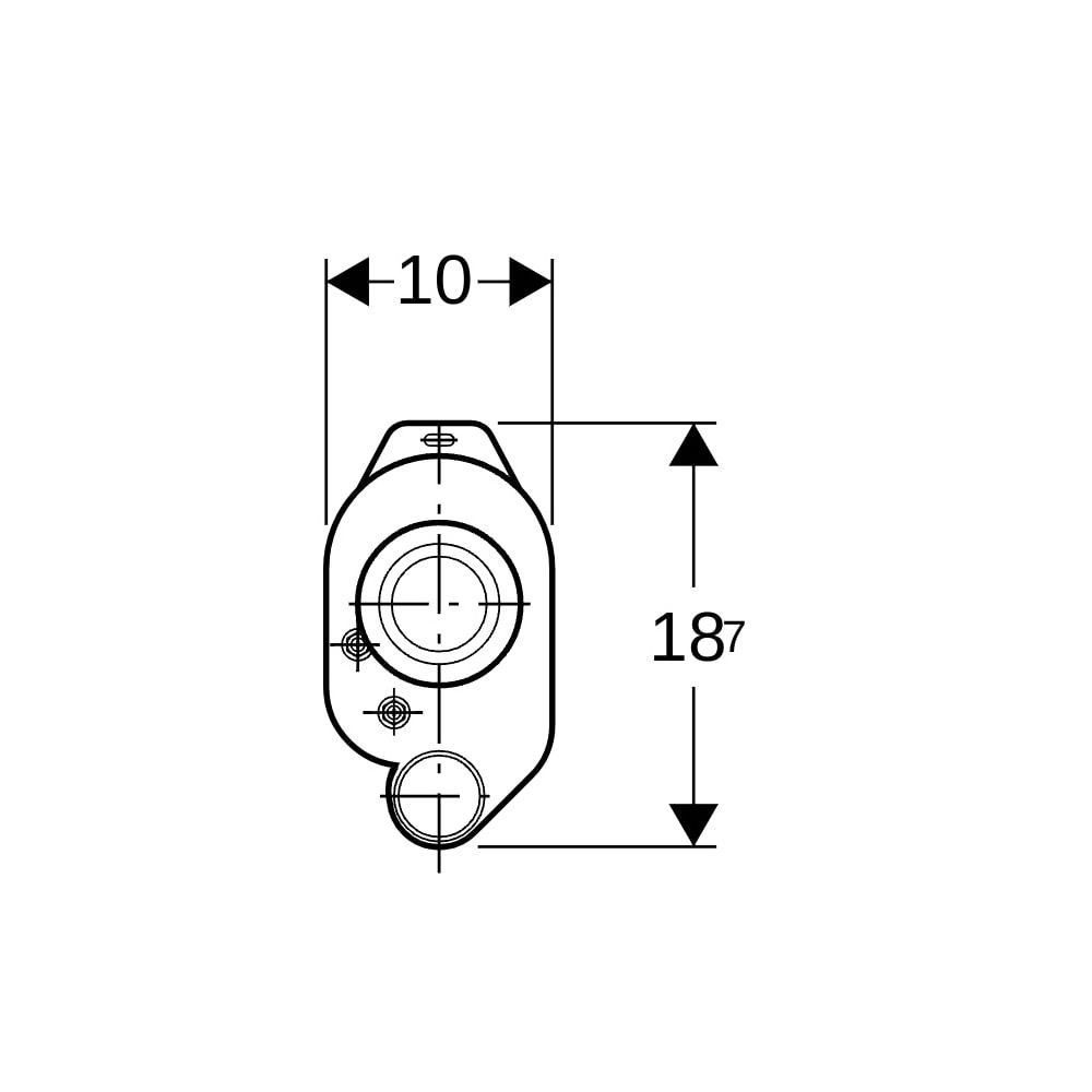 Geberit Urinalsiphon Abgang horizontal, mit Sonde Außendurchmesser 40mm, Alpinweiß... GEBERIT-152934111 4025416148555 (Abb. 6)