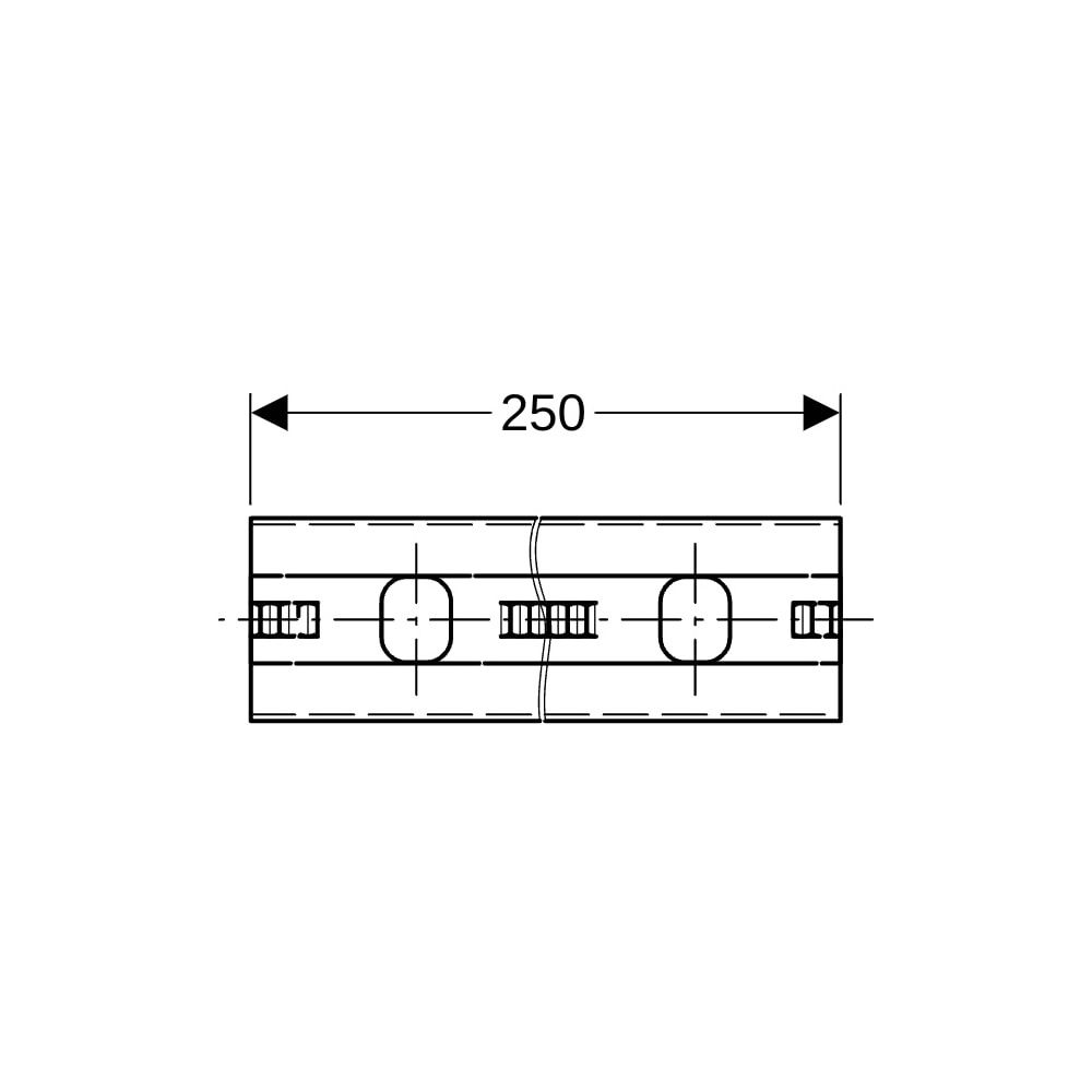 Geberit Schiene GIS, 3,2x0,7cm, Stahl, verzinkt, 461085001... GEBERIT-461085001 4025416163954 (Abb. 6)