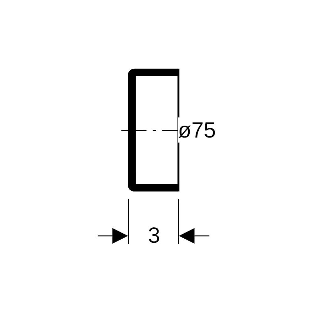 Geberit Silent db20 Enddeckel Außendurchmesser 75mm... GEBERIT-307005141 4025416192190 (Abb. 5)