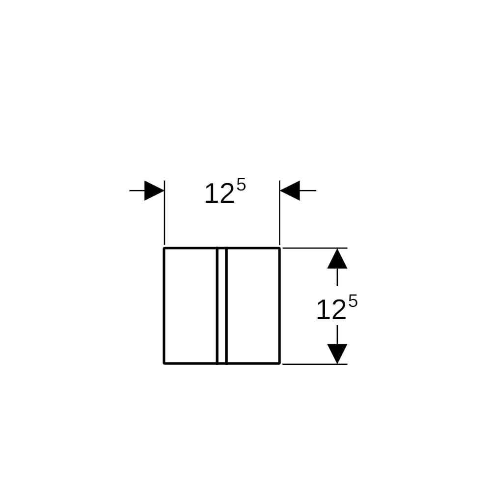 Geberit Typ 40 Urinalsteuerung mit elektr. Spülauslösung, Netzbetrieb, Abdeckplatte ... GEBERIT-116227SI1 4064746043352 (Abb. 4)