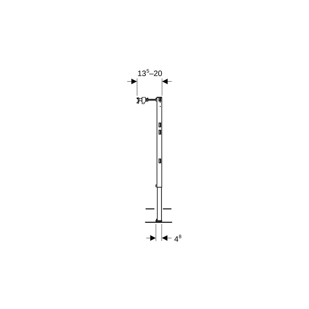Geberit Montageelement Duofix Ständer, 82-112x4x7,3cm, Stahl, 111825002... GEBERIT-111825002 4064746031274 (Abb. 5)