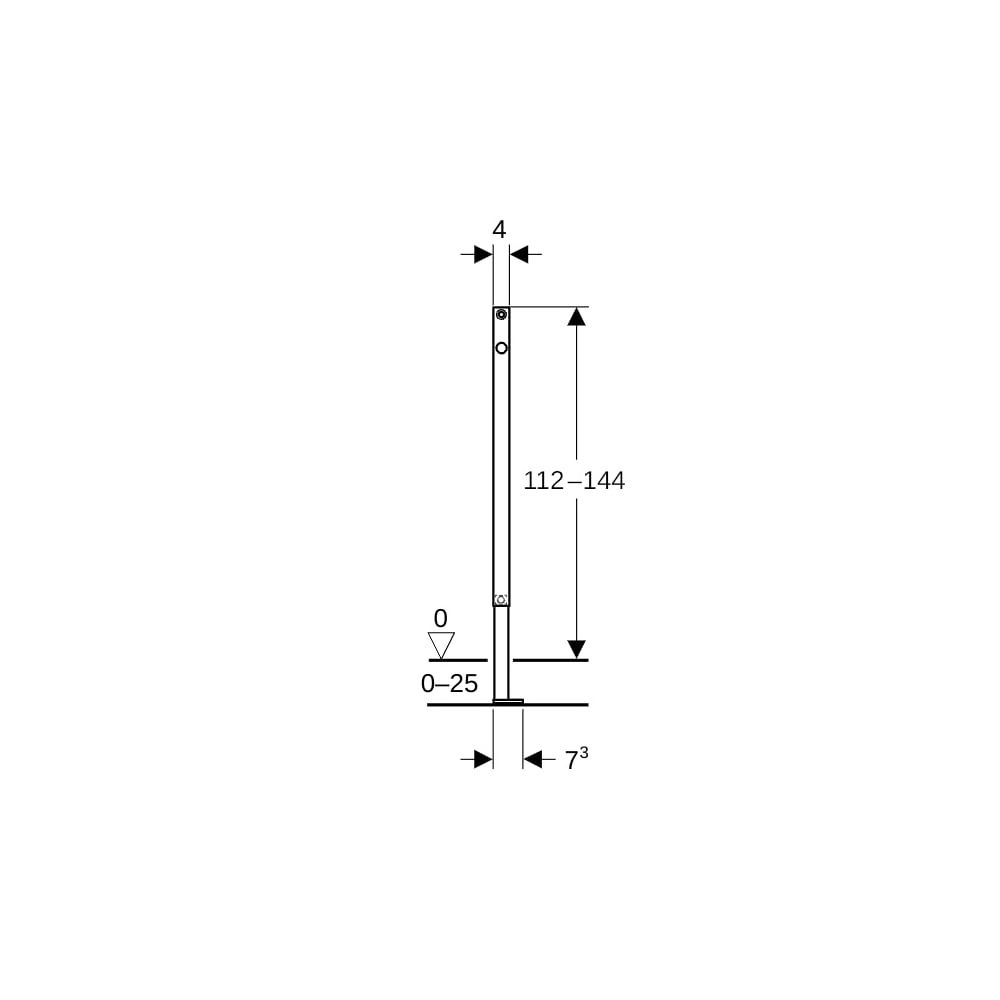 Geberit Montageelement Duofix Ständer, 112-144cm, Stahl, 111079002... GEBERIT-111079002 4064746033896 (Abb. 4)