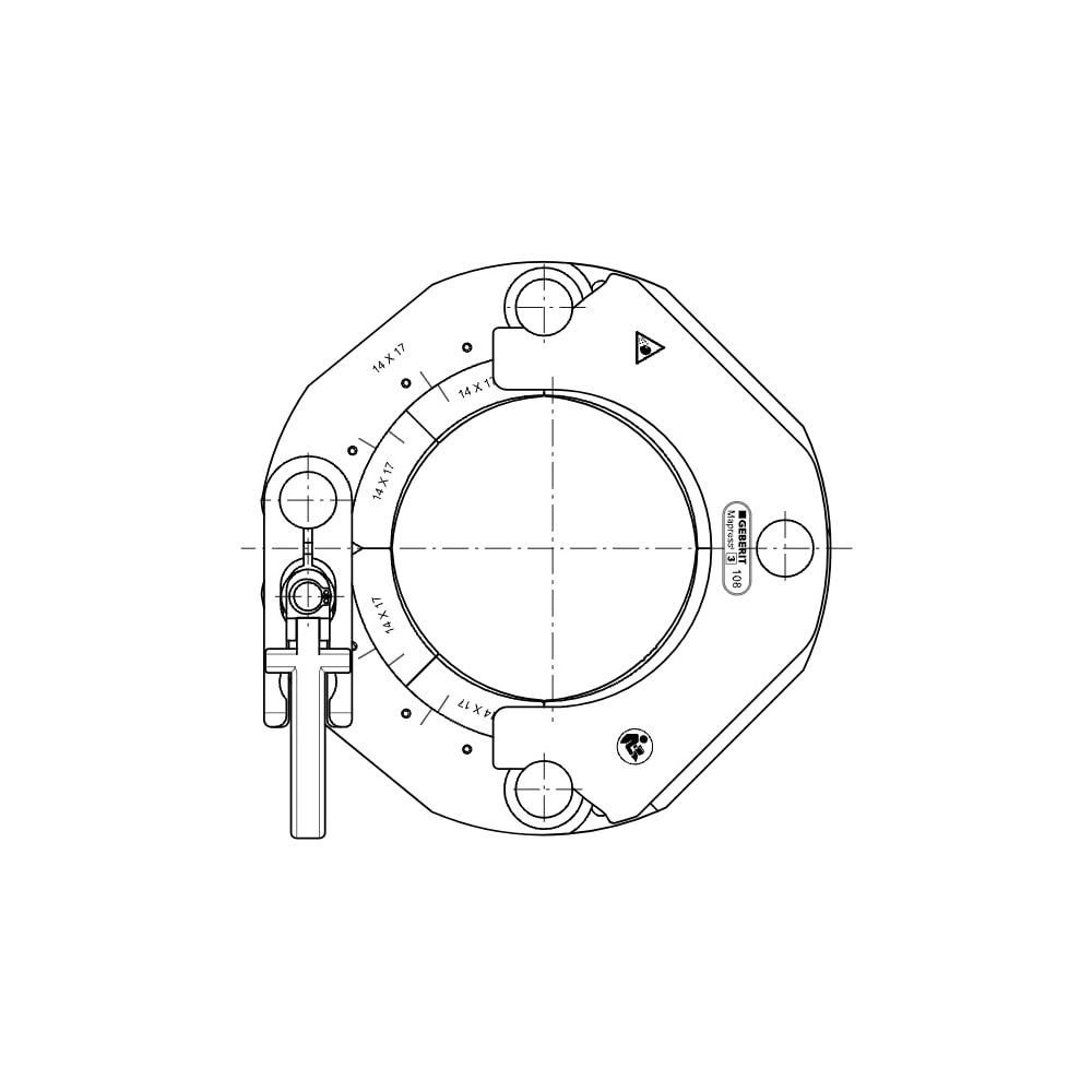 Geberit Mapress Pressschlinge Typ 2XL/Typ 3 Außendurchmesser 108mm... GEBERIT-90799 4024723907992 (Abb. 6)