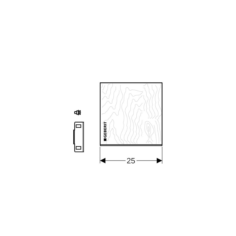 Geberit Montageplatte GIS universell, 25,4x25x3cm, Holz, 461221001... GEBERIT-461221001 4064746057021 (Abb. 4)