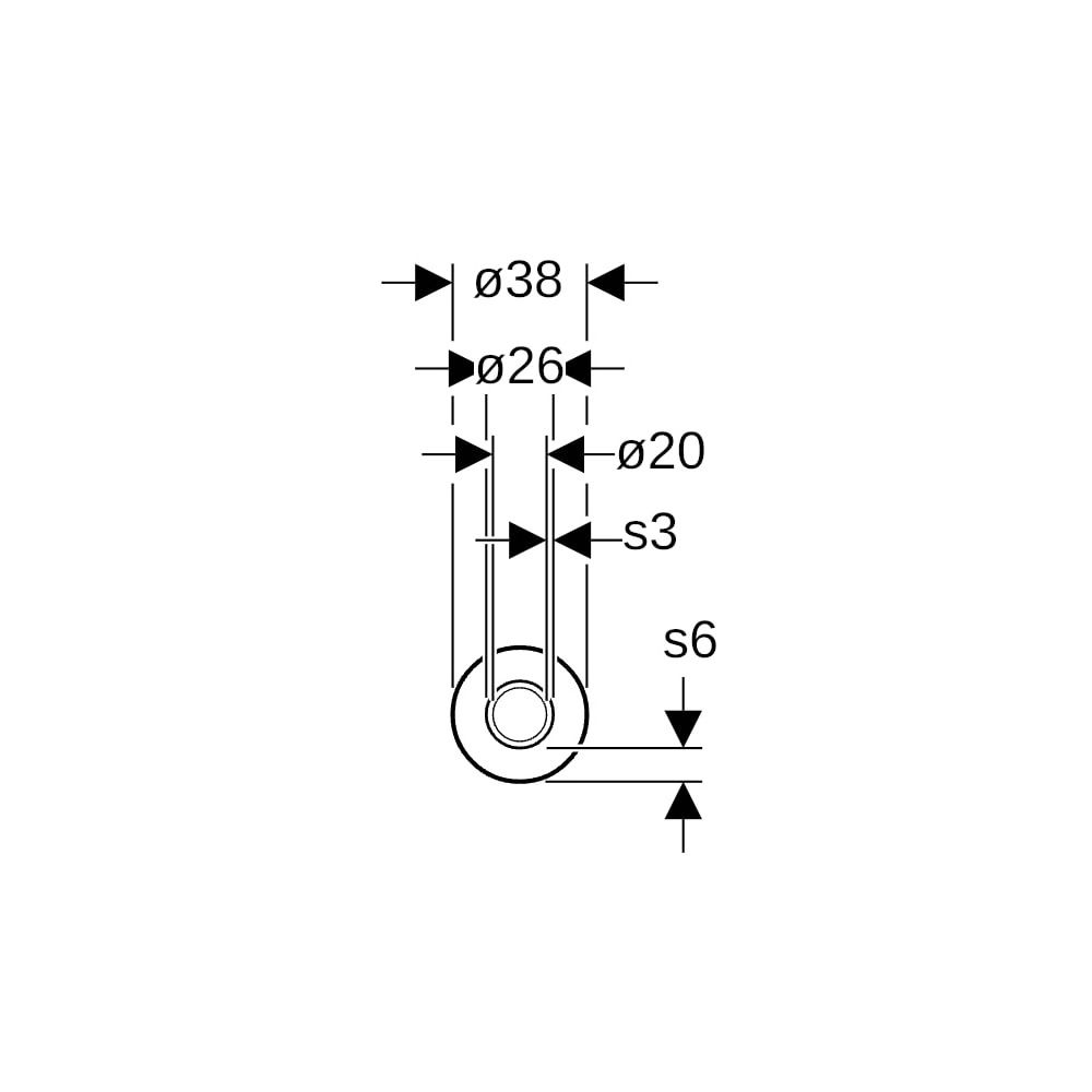 Geberit Mepla Systemrohr ML rund, vorgedämmt, D 26mm, Länge 25m, Dämmung 6mm, Rollen... GEBERIT-603132002 4064746061097 (Abb. 5)