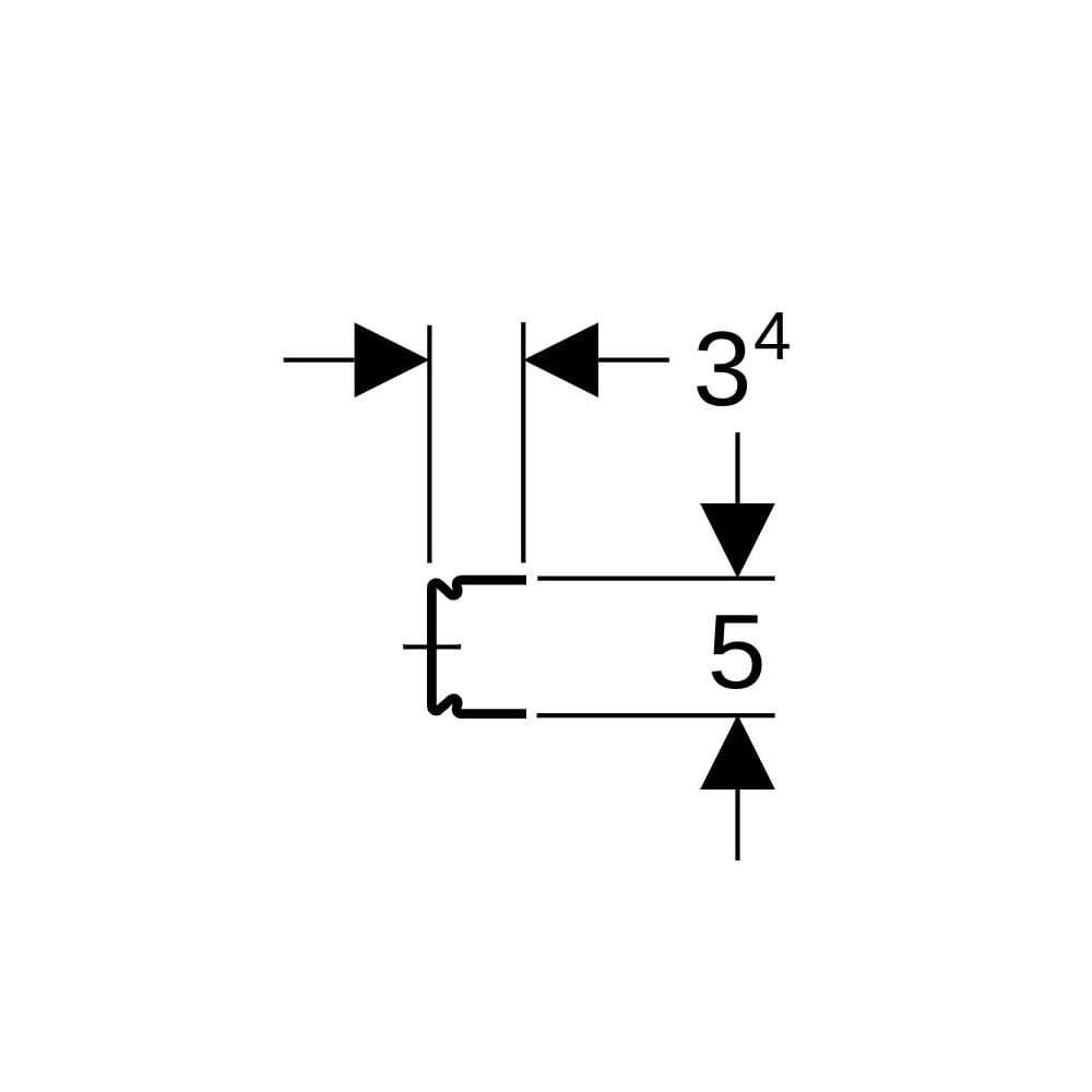 Geberit Duofix Set Systemschiene 300x5x3,4cm, 2 Stück... GEBERIT-111979001 4064746058820 (Abb. 5)