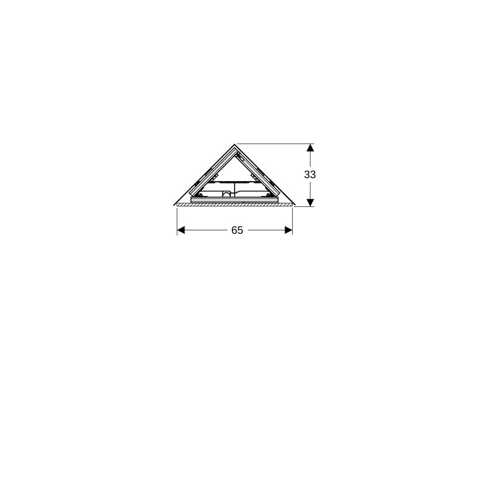 Geberit GIS Element für Wand-WC, 114cm, mit Sigma UP-Spülkasten 12cm, Ecklösung... GEBERIT-461303006 4064746032974 (Abb. 4)