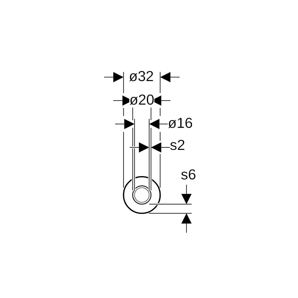 Geberit Systemrohr ML, Therm, rund vorgedämmt 6mm, D 20mm, Rollenware, Länge 50m... GEBERIT-619151002 4064746060823 (Abb. 5)