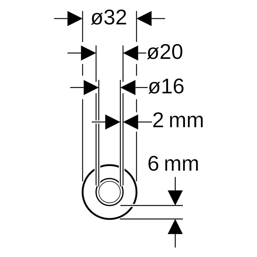 Geberit Systemrohr ML, Therm, rund vorgedämmt 6mm, D 20mm, Rollenware, Länge 50m... GEBERIT-619151002 4064746060823 (Abb. 7)
