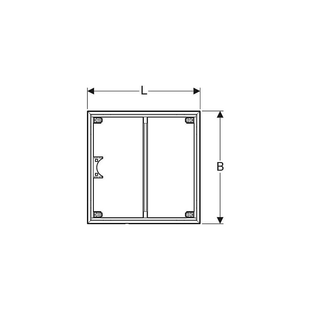 Geberit Installationsrahmen für Setaplano Duschfläche bis 100cm, für 4 Füße, Breite ... GEBERIT-154492001 4025410771032 (Abb. 4)