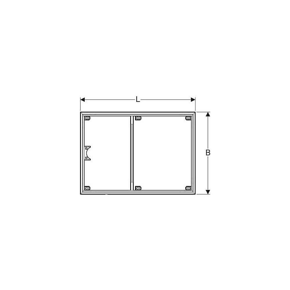 Geberit Installationsrahmen für Setaplano Duschfläche über 100cm, für 6 Füße, Breite... GEBERIT-154493001 4025410771049 (Abb. 4)