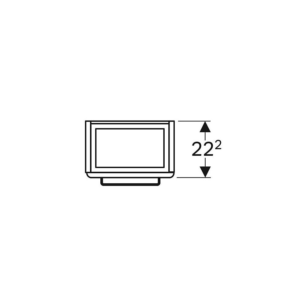 Geberit Renova Compact Unterschr., Handwaschbecken, Tür verk. Ausl. 34,8x60,4x25,2cm... GEBERIT-862041000 4022009328943 (Abb. 4)