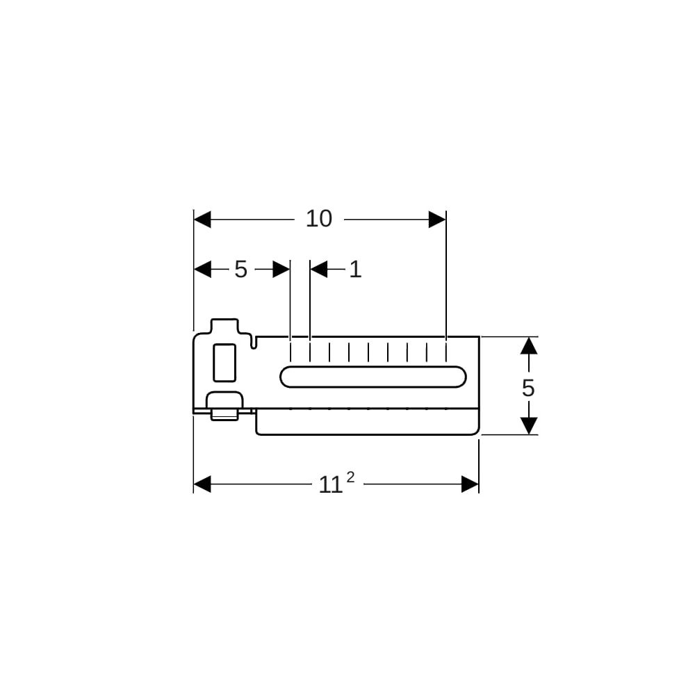 Geberit Rohrschellenhalter GIS, 11,2cm, Stahl, 461215002... GEBERIT-461215002 4064746018312 (Abb. 4)