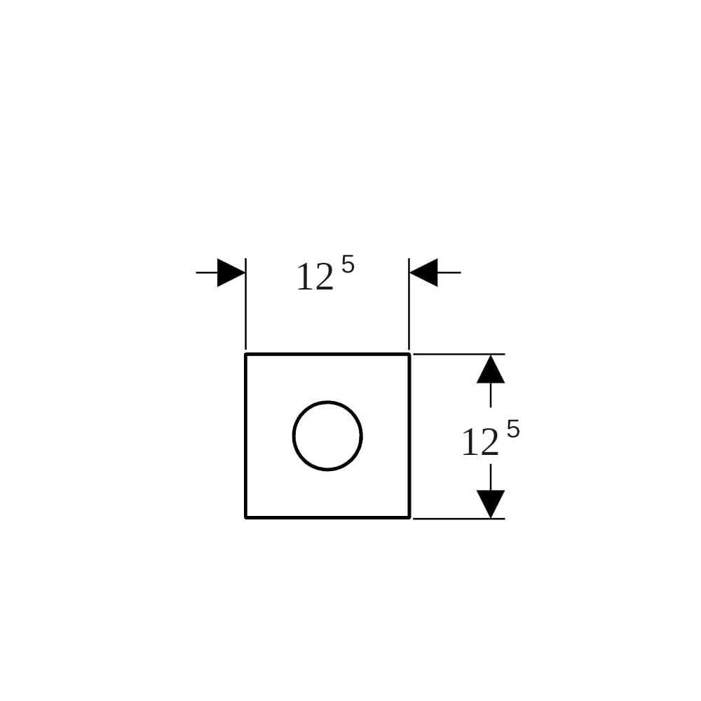 Geberit Betätigungsplatte für Urinalsteuerungen Typ 40, rund, 12,5x12,5x0,4cm, Sandg... GEBERIT-246120JL1 4064746043864 (Abb. 4)