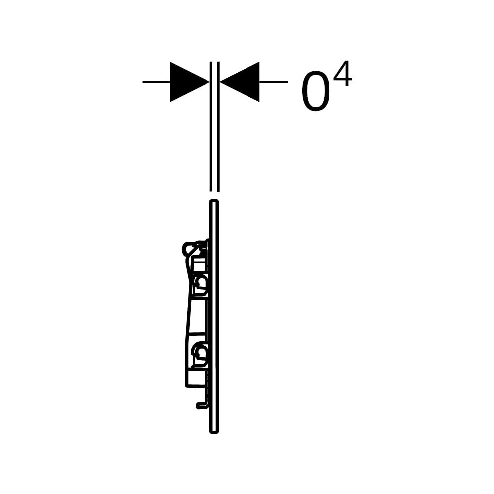 Geberit Betätigungsplatte Typ 40 für Urinalsteuerung, eckig, pneumatisch, 12,5x12,5x... GEBERIT-246119JL1 4064746043772 (Abb. 7)