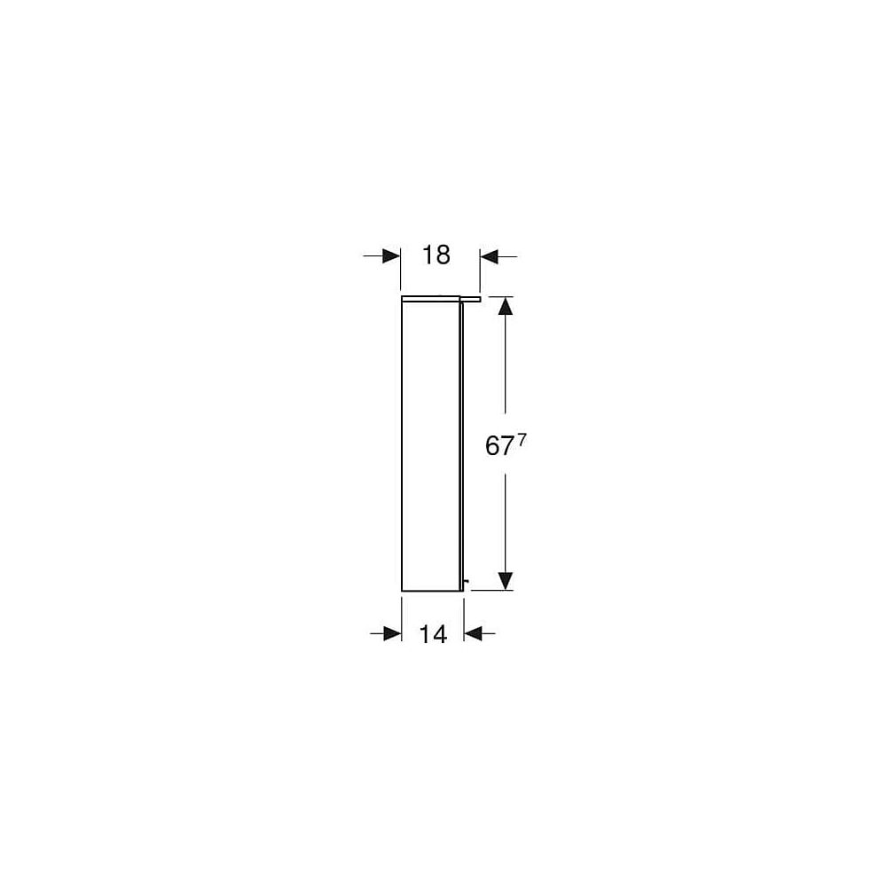 Geberit Option Basic Spiegelschrank, Beleuchtung, 2 Türen, 56x67,7x18cm, CEE 7/4,7/3... GEBERIT-500258001 4025416355489 (Abb. 6)