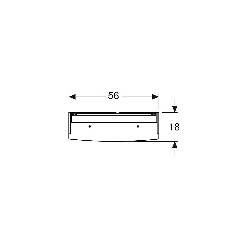 Geberit Option Basic Spiegelschrank, Beleuchtung, 2 Türen, 56x67,7x18cm, CEE 7/4,7/3... GEBERIT-500258001 4025416355489 (Abb. 4)
