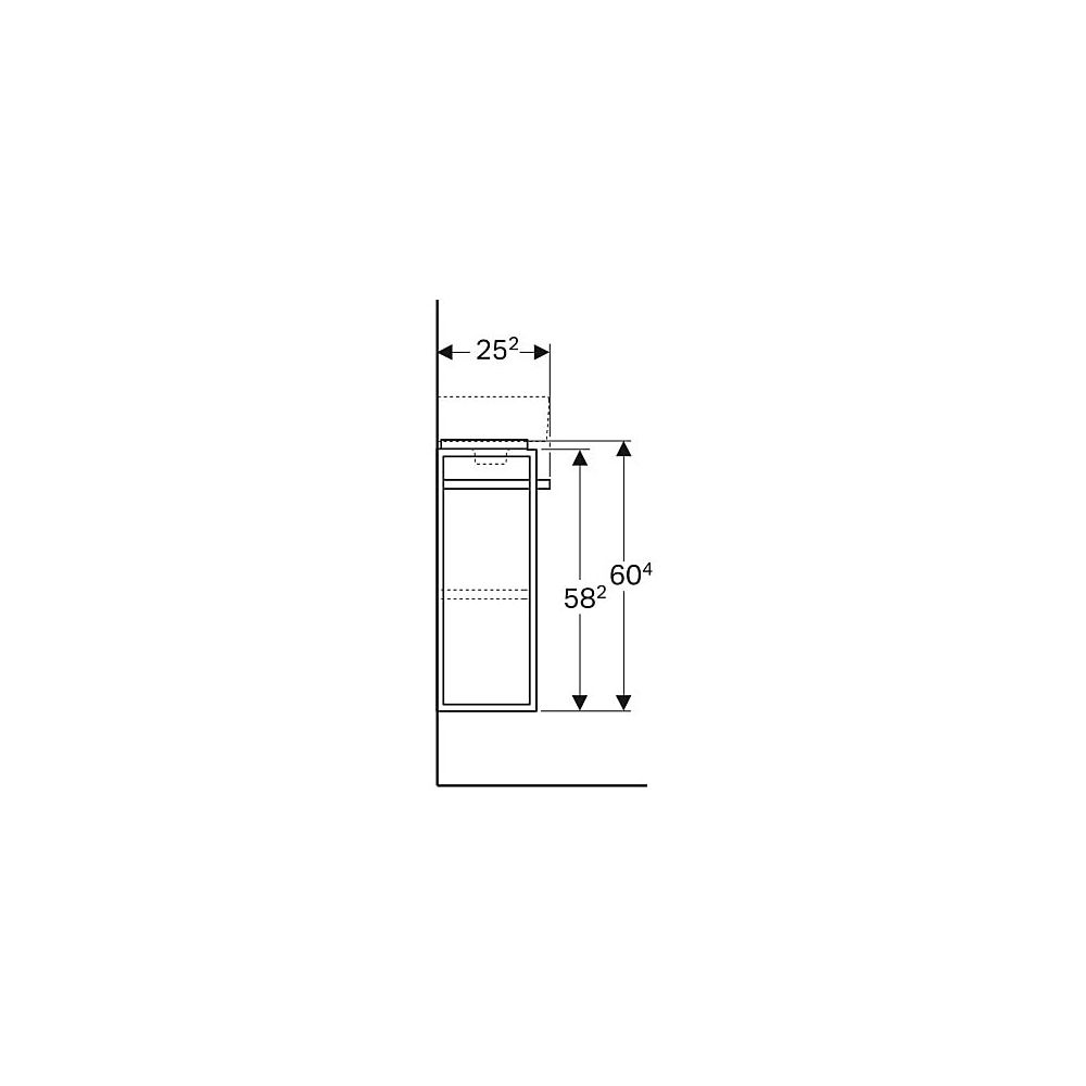Geberit Renova Compact Unterschrank für Handwaschbecken verk. Ausl. Handtuchh. 448x6... GEBERIT-862250000 4022009329025 (Abb. 6)
