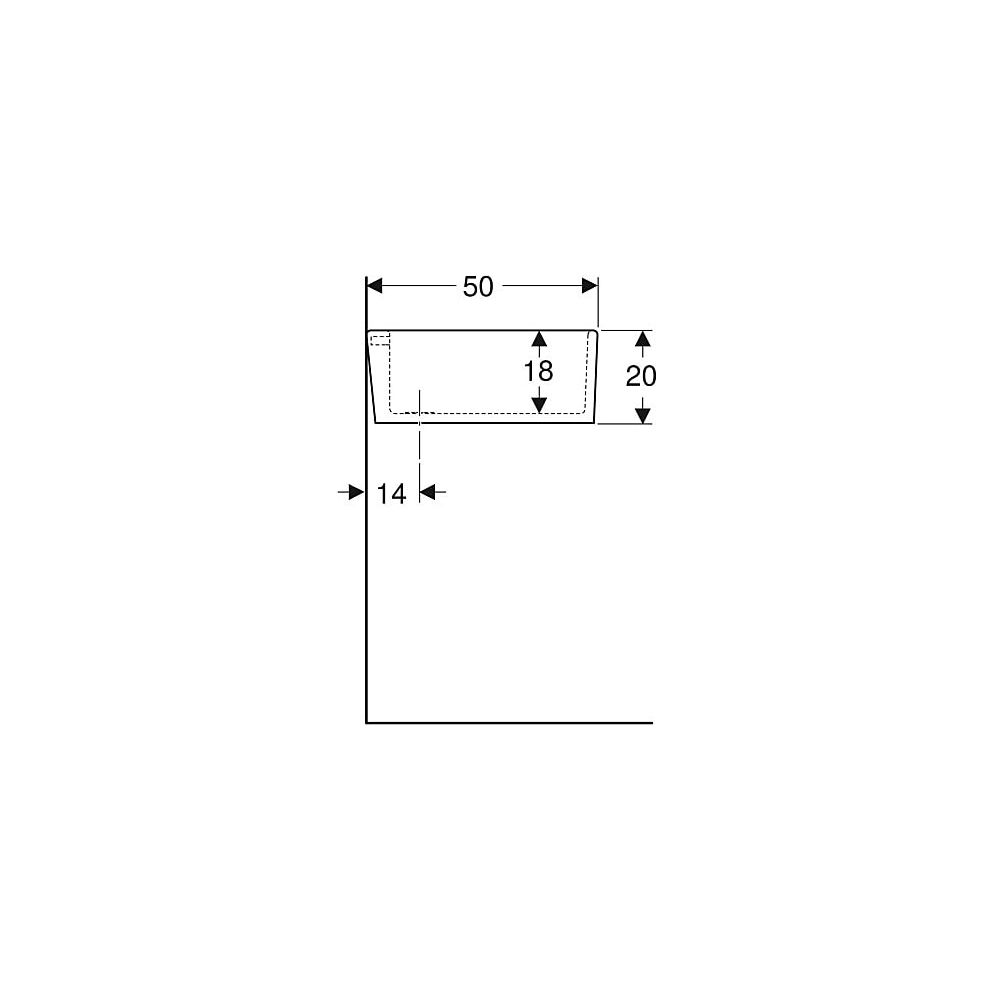 Geberit Publica Mehrzweckbecken mit Überlauf 70x20x50cm... GEBERIT-361370000 4022009080537 (Abb. 7)