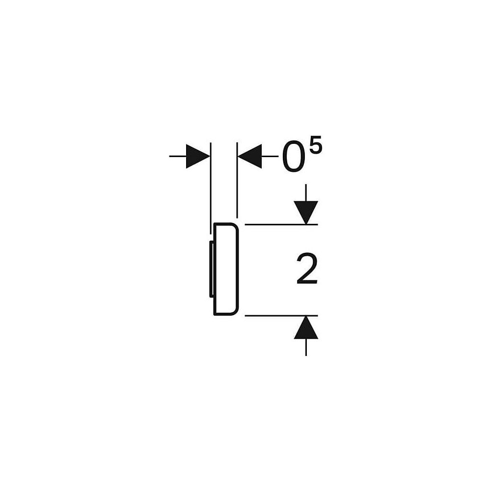 Geberit Magnethalter, 10x2x0,5cm, 510010000... GEBERIT-510010000 4022009343120 (Abb. 6)