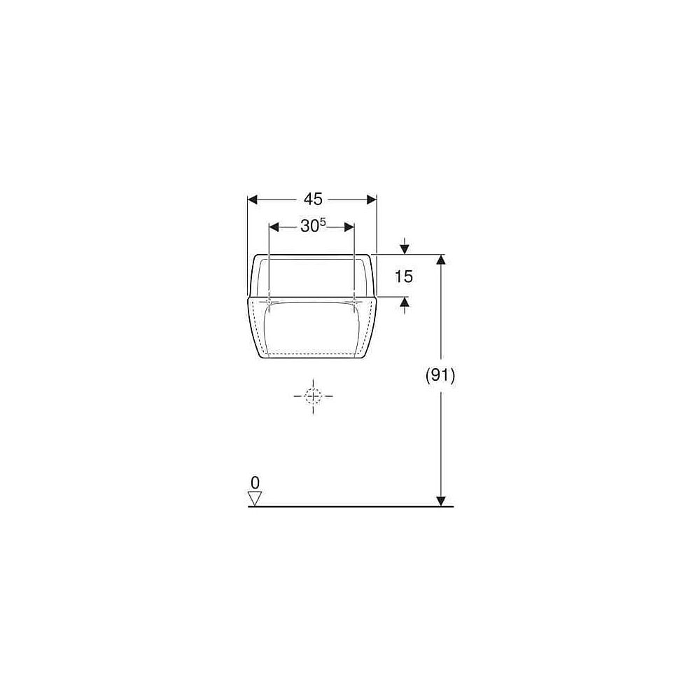 Geberit Publica Ausgussbecken für Klapprost 45x35x33,5cm... GEBERIT-367200000 4022009080568 (Abb. 5)
