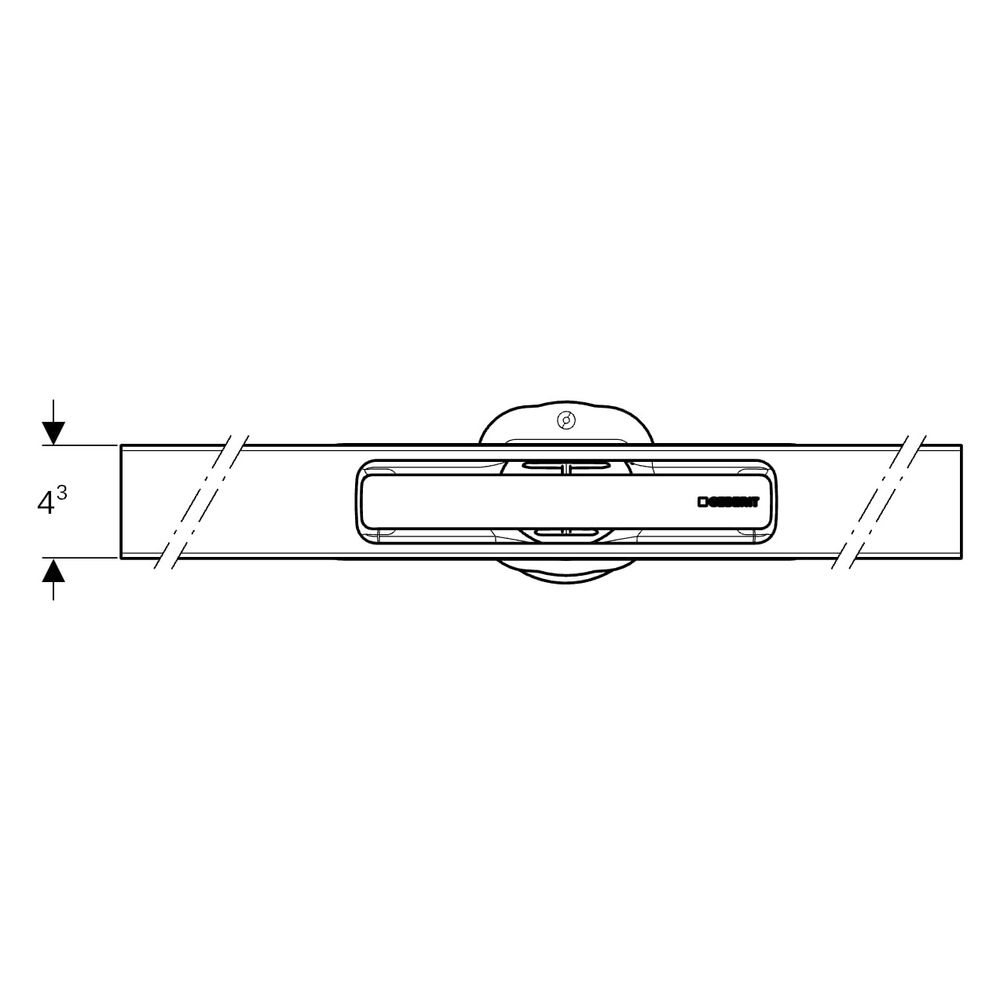Geberit Duschrinne CleanLine30, 30-90cm, Edelstahl, Edelstahl gebürstet, 154501KS1... GEBERIT-154501KS1 4064746028748 (Abb. 4)
