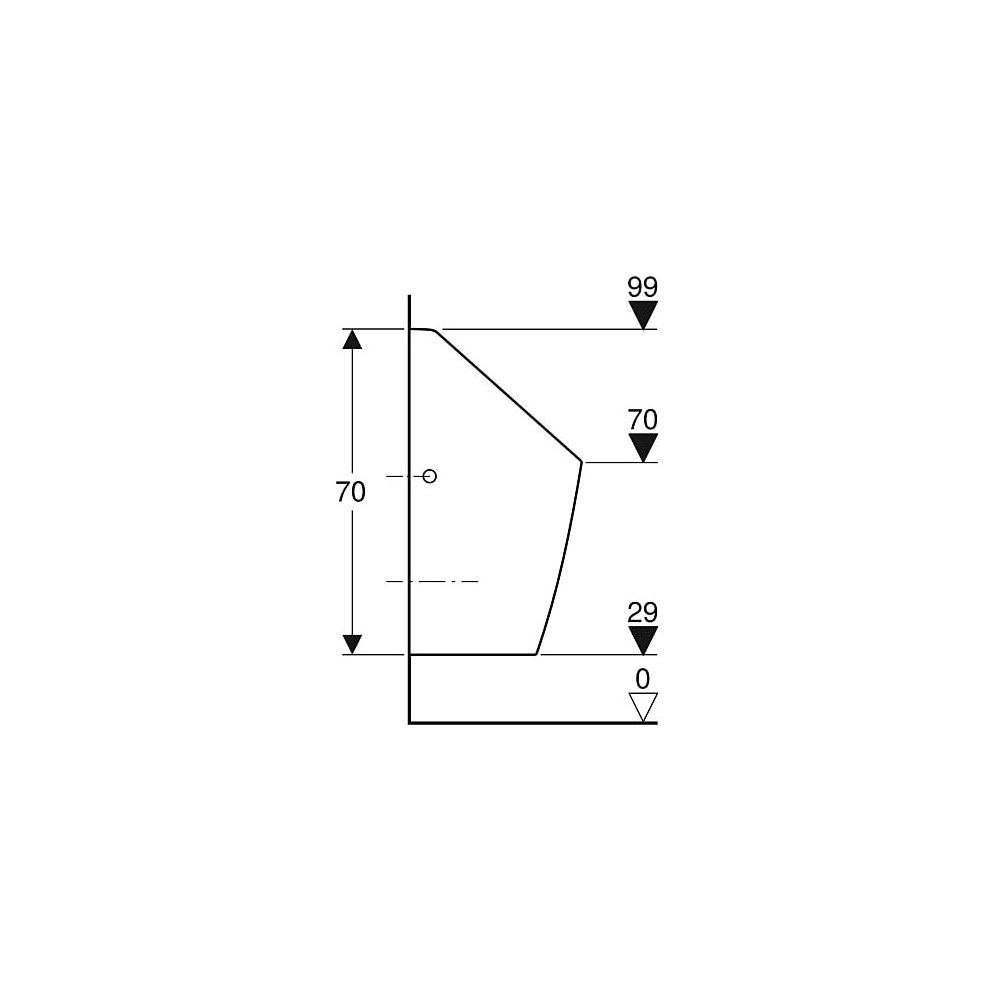 Geberit Selva Urinal für Unterputzsteuerung Zulauf hinten, Weiß... GEBERIT-116080001 4025416530091 (Abb. 7)