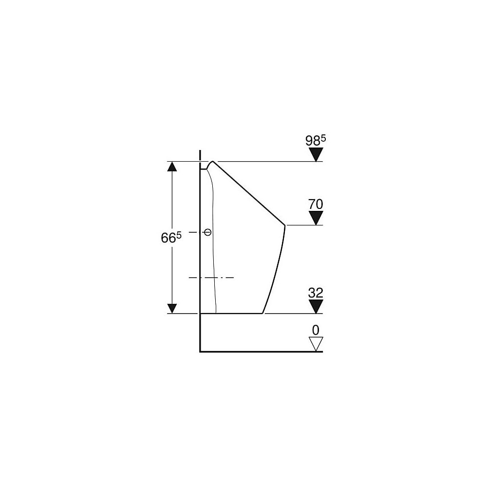 Geberit Preda Urinal wasserlos, Weiß... GEBERIT-116071001 4025416529798 (Abb. 6)