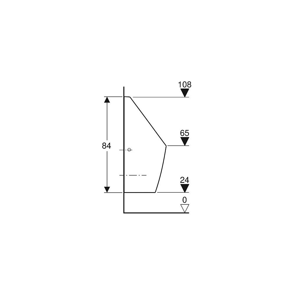 Geberit Tamina Urinal wasserlos, Weiß... GEBERIT-116141001 4025416696025 (Abb. 7)