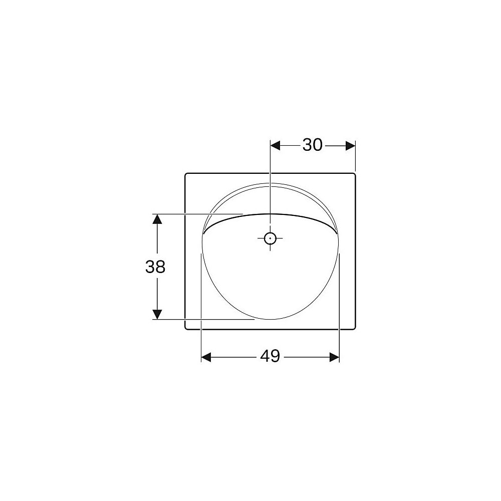 Geberit Preciosa Waschtisch mit Ablagefläche, Breite 60cm, Tiefe 55cm, ohne Hahnloch... GEBERIT-253240000 4022009053951 (Abb. 4)