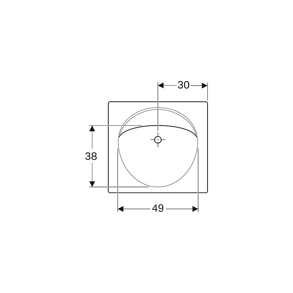 Geberit Preciosa Waschtisch mit Ablagefläche, Breite 60cm, Tiefe 55cm, ohne Hahnloch... GEBERIT-253220000 4022009053937 (Abb. 4)