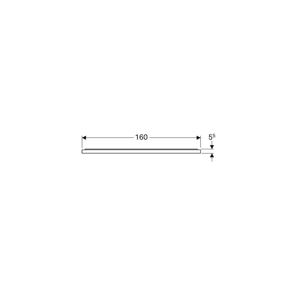 Geberit Xeno2 Lichtspiegel mit direkter, indirekter Beleuchtung, Breite 160cm, Höhe ... GEBERIT-500204001 4025416430322 (Abb. 4)
