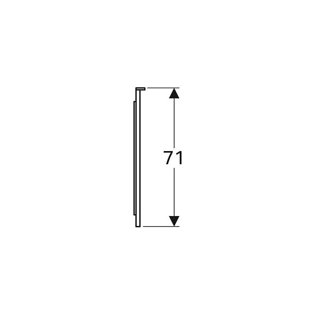 Geberit Xeno2 Lichtspiegel mit direkter, indirekter Beleuchtung, Breite 160cm, Höhe ... GEBERIT-500204001 4025416430322 (Abb. 6)