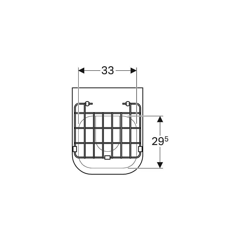 Geberit Publica Ausguss mit Klapprost, 40x37x49cm... GEBERIT-201680600 4022009315875 (Abb. 4)
