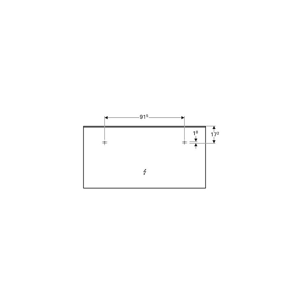 Geberit Xeno2 Lichtspiegel mit direkter, indirekter Beleuchtung, Breite 140cm, Höhe ... GEBERIT-500203001 4025416431879 (Abb. 5)