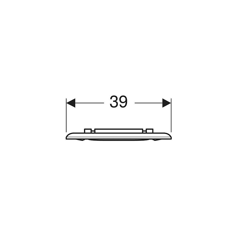 Geberit Renova Comfort WC-Sitzring barrierefrei, eckiges Design, Befestigung von unt... GEBERIT-572840000 4022009353402 (Abb. 5)