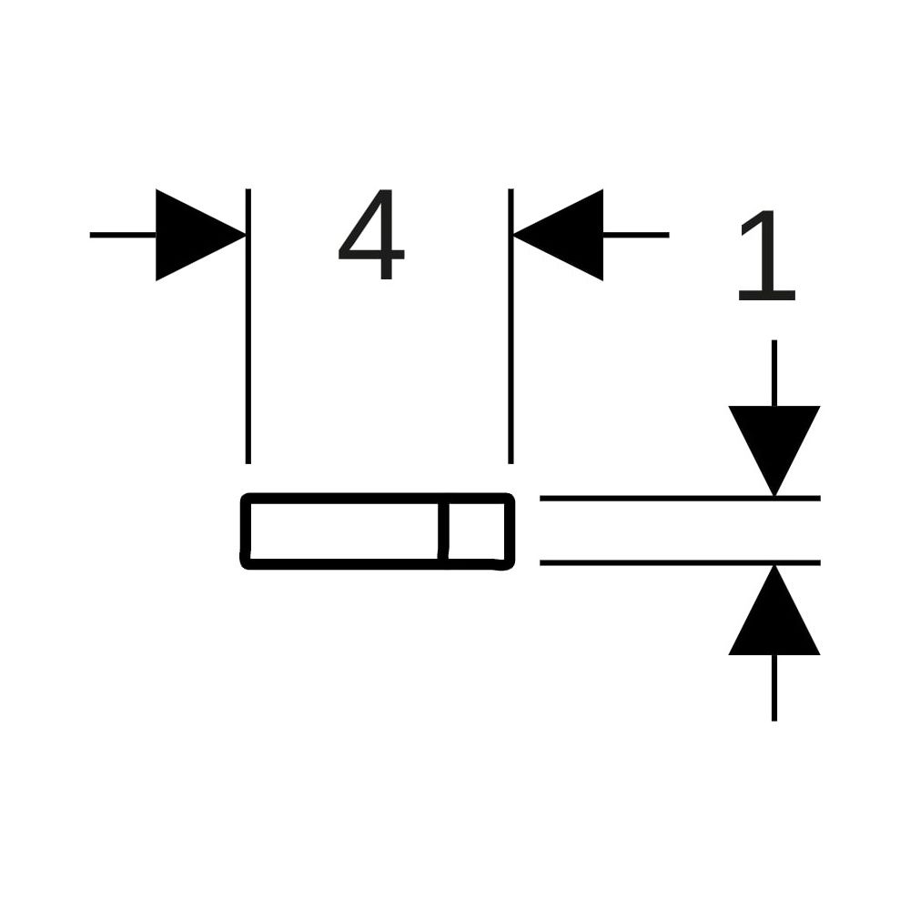 Geberit Handtuchhalter für Badezimmermöbel, Ecke rechtwinklig Länge 40cm, Hochglanz ... GEBERIT-510040000 4022009343038 (Abb. 9)