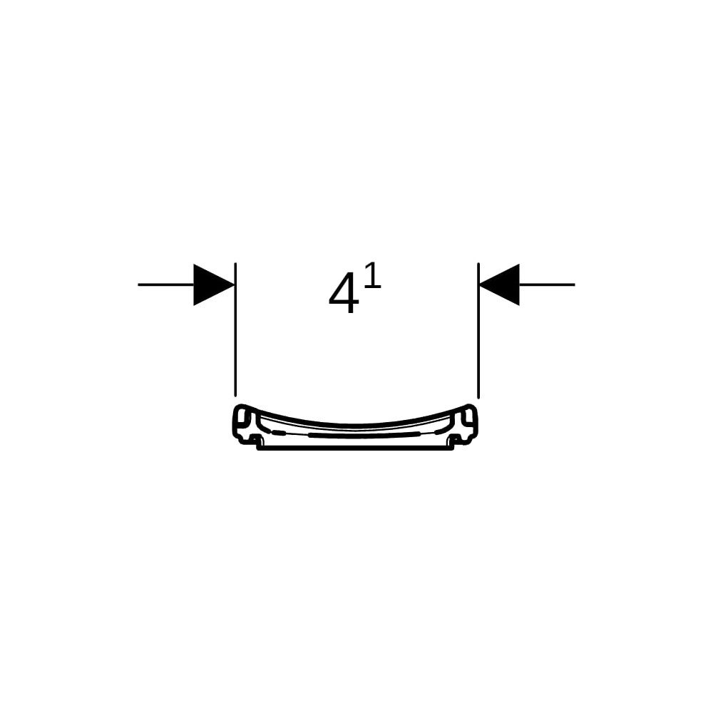Geberit Verbindungsstück CleanLine30, 12x4,1cm, 154322001... GEBERIT-154322001 4064746028908 (Abb. 5)