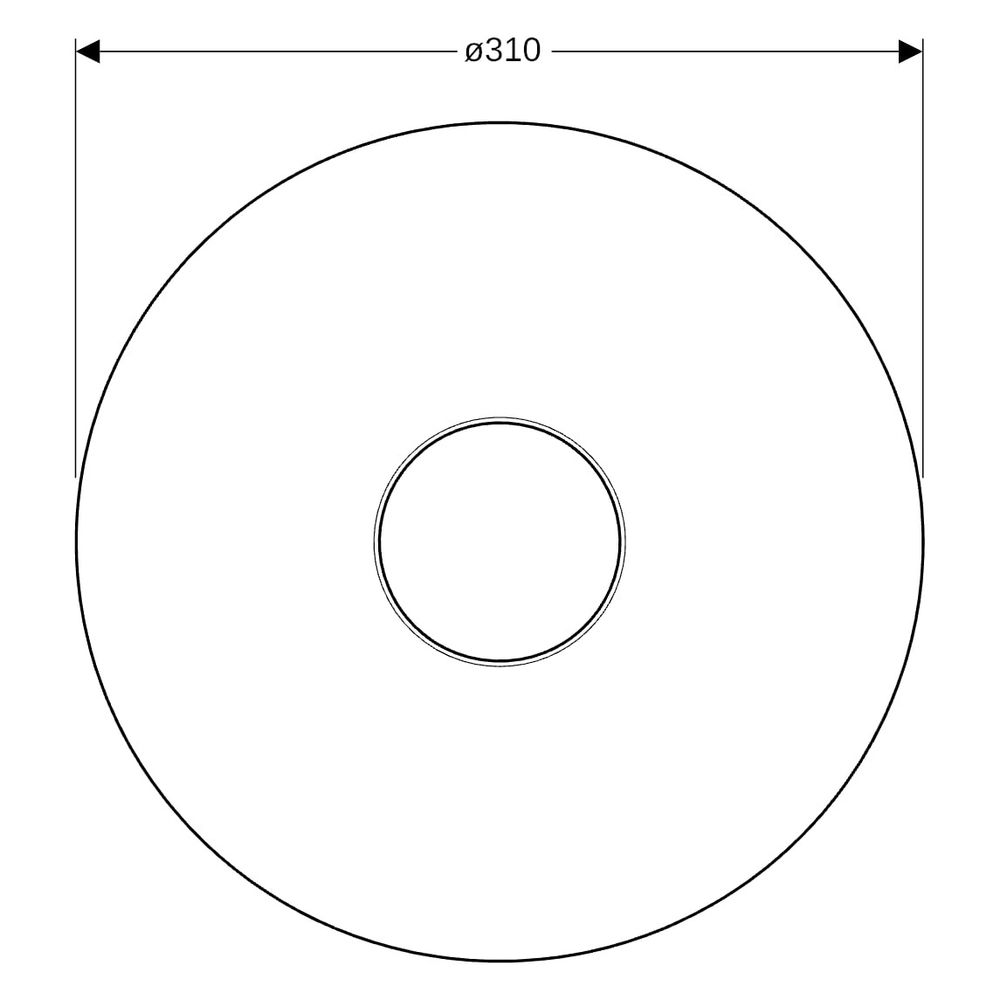Geberit Flansch für Bodenablauf steckbar, 31cm, Edelstahl 304, 388137001... GEBERIT-388137001 4064746094095 (Abb. 5)