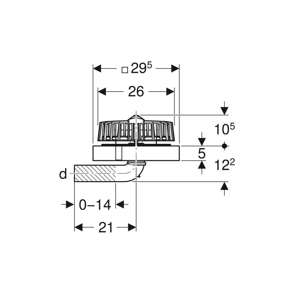 Geberit Pluvia Dachwassereinlauf Maximale Ablaufleistung 9l/s... GEBERIT-359118001 4025410163028 (Abb. 4)