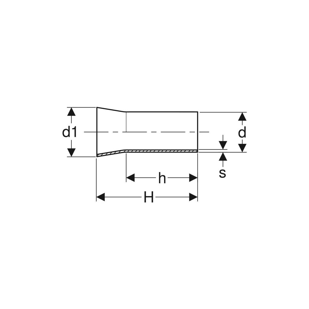 Geberit Mapress Edelstahl Übergang mit Anschweiß- und Einschubende d 108mm, d1 114,3mm... GEBERIT-32421 4025410551399 (Abb. 4)