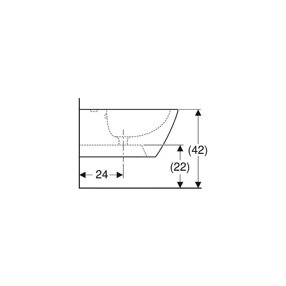 Geberit Smyle Square Wandbidet geschlossene Form, Tiefe 54cm, Überlauf sichtbar, Wei... GEBERIT-500209011 4025416425861 (Abb. 6)