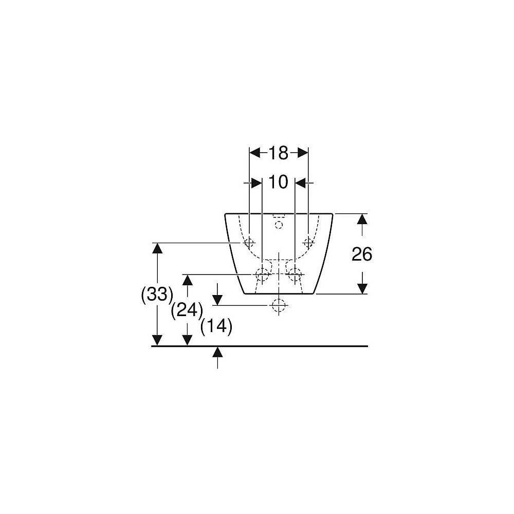 Geberit Smyle Square Wandbidet geschlossene Form, Tiefe 54cm, Überlauf sichtbar, Wei... GEBERIT-500209011 4025416425861 (Abb. 5)