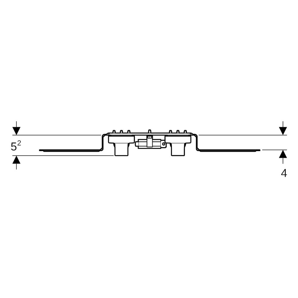 Geberit FlowFit Anschlusswinkel 90 Grad vormontiert, zweifach, abgesetzt, Ablaufrohr... GEBERIT-619681001 4025416602637 (Abb. 8)