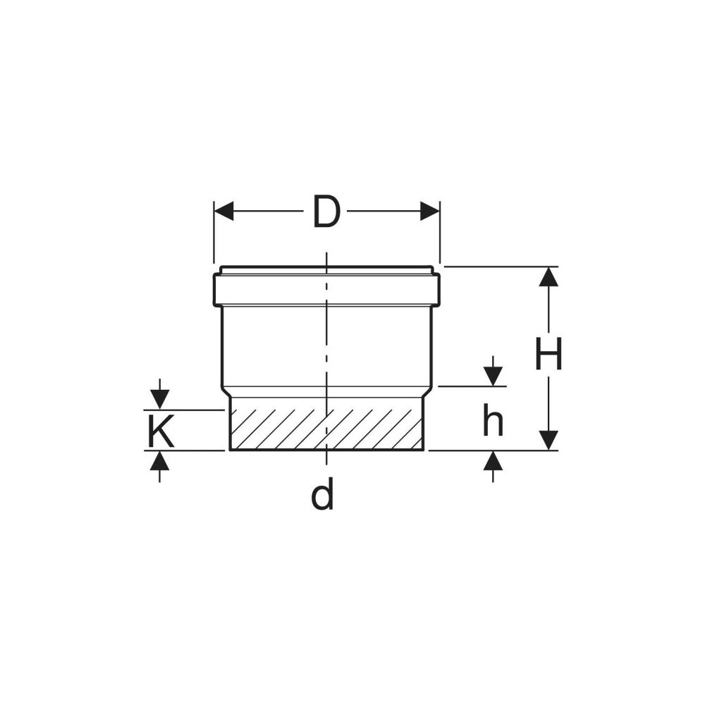 Geberit PE Steckmuffe mit Lippendichtung Außendurchmesser 56mm... GEBERIT-363779163 4025410549952 (Abb. 4)