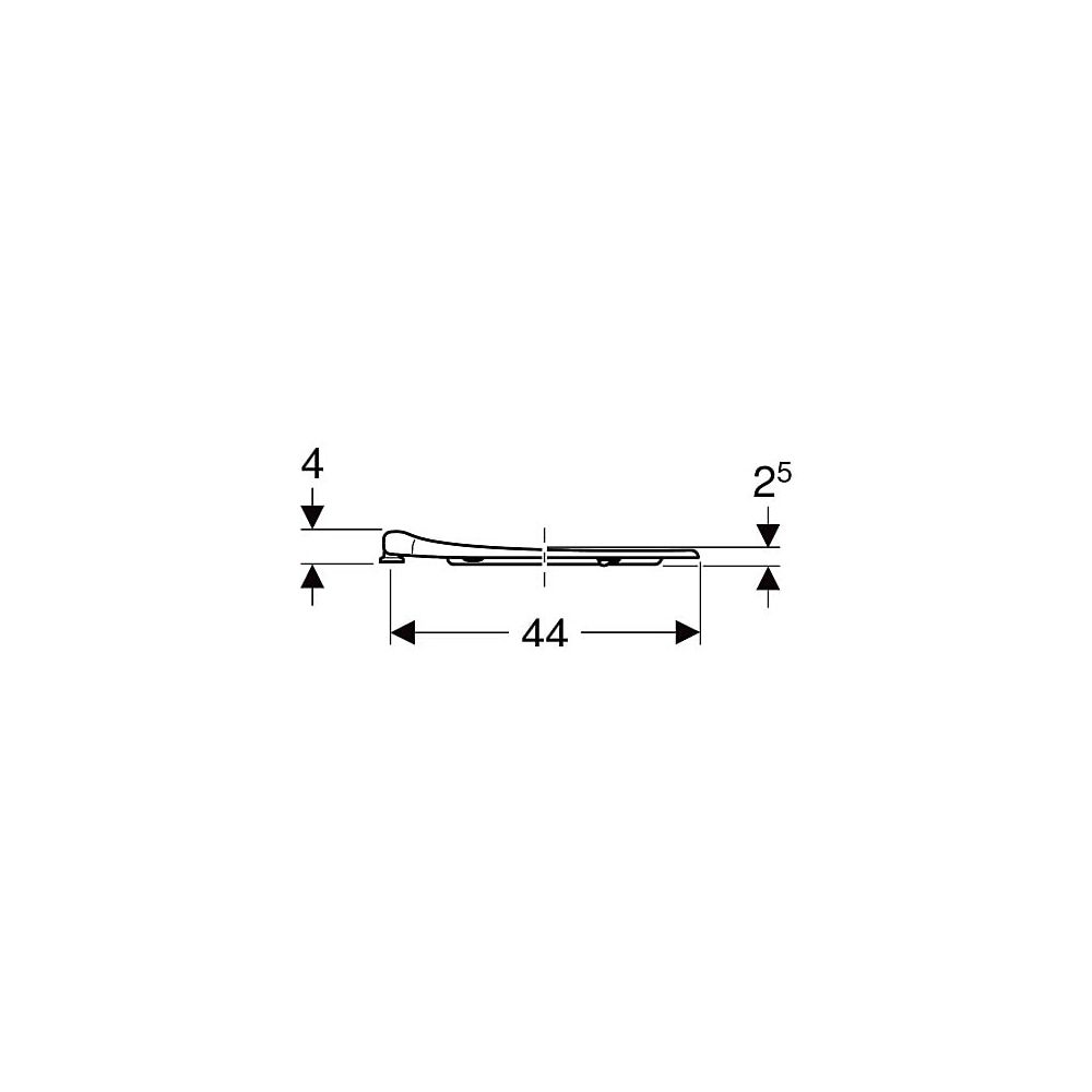 Geberit Renova Comfort WC-Sitzring, barrierefrei, antibakteriell, Befestigung von un... GEBERIT-572860000 4022009354126 (Abb. 6)