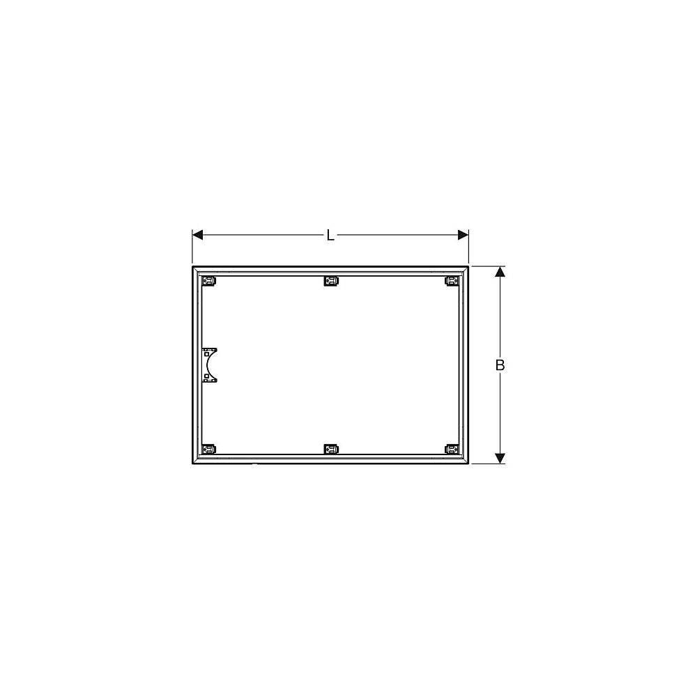Geberit Installationsrahmen für Setaplano Duschfläche über 100cm, für 6 Füße, Breite... GEBERIT-154467001 4025416694281 (Abb. 4)