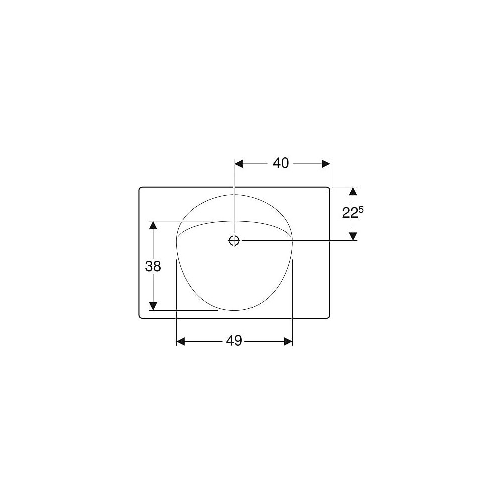 Geberit Preciosa Waschtisch mit Ablagefläche, Breite 80cm, Tiefe 55cm, ohne Hahnloch... GEBERIT-124282600 4022009232189 (Abb. 4)